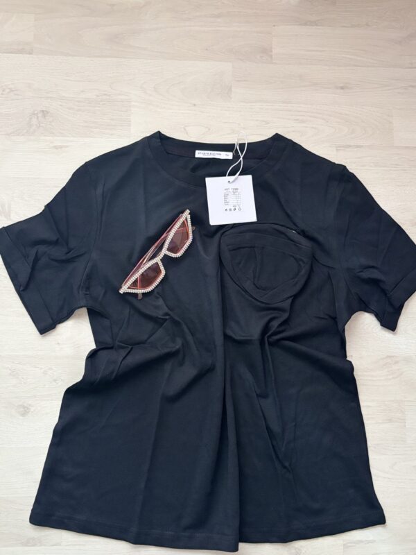 T-shirt con taschino - immagine 4