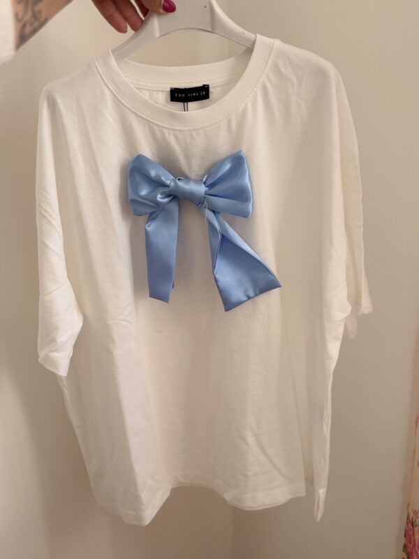 Tshirt fiocco blu 3D - immagine 2