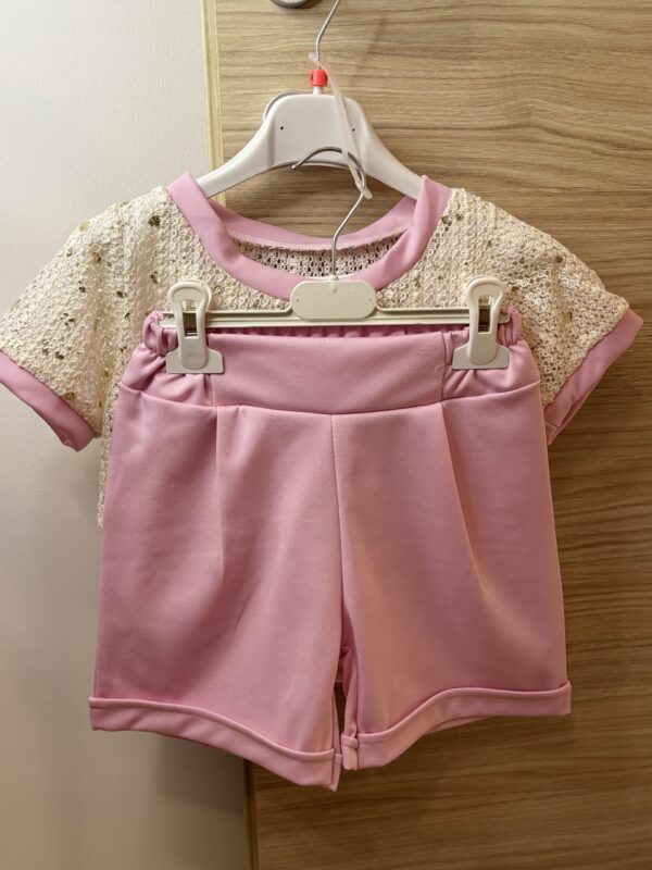 Coordinato Rosa con Paillettes - immagine 2