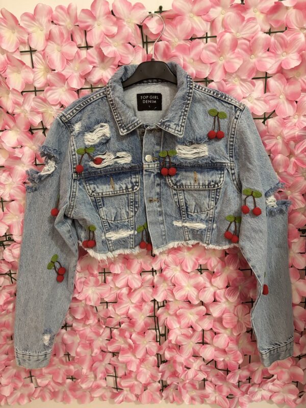 Giacca jeans cherry